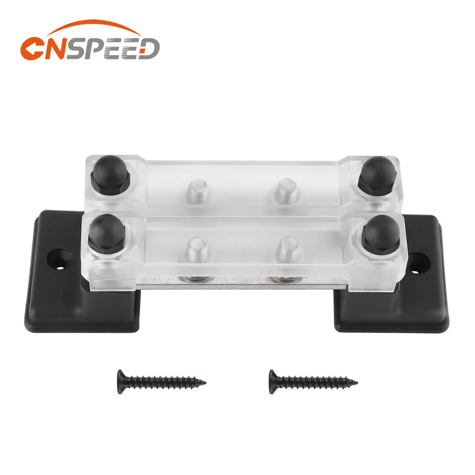 CNSPEED Car Terminal Block Negative Bus 24/48V 150A Terminal Block Power Distribution Block M6 Termianl Bus for Automotive Boat