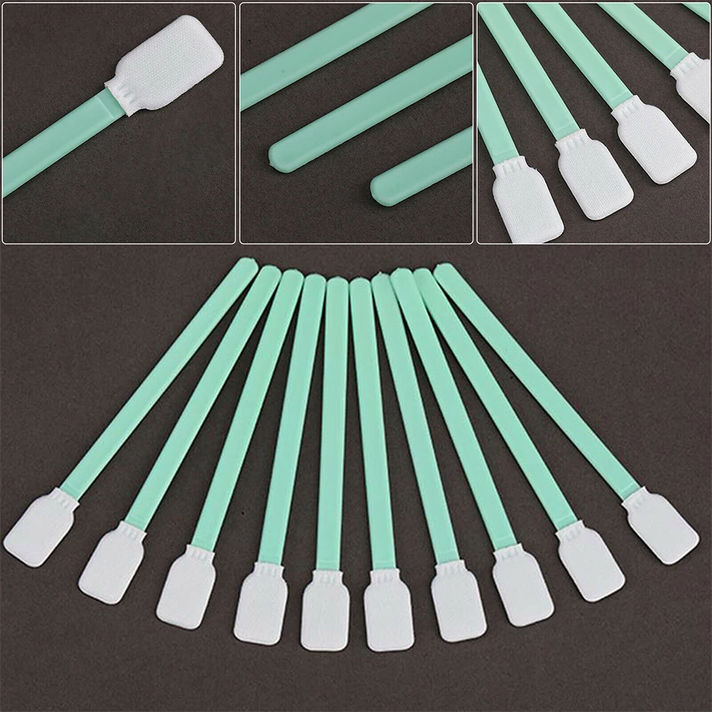 50/100pcs Industry Cotton Micro Swab Cleaning Tools Nonwoven Anti-static Dust Off for Lens Protective Window Fiber Laser Head