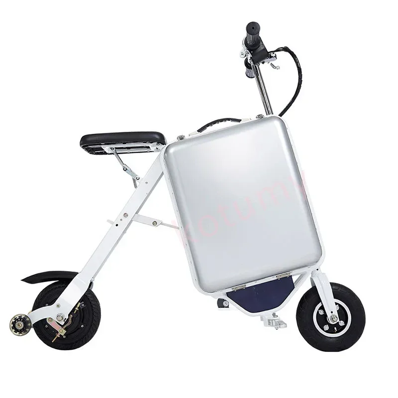 Electric Luggage Travel Riding Suitcase The Ultra-Light Mobility Scooter Lithium-Ion Foldable Electric Bicycle With Wheels