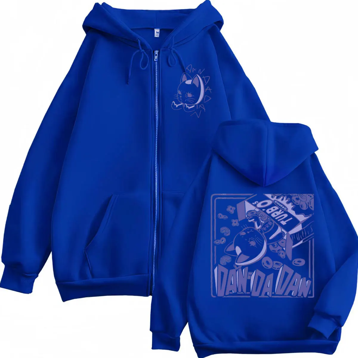 Anime Dandadan Turbo Granny Double Sided Print Zipper Hoodie Japanese Manga Style Zip Up Sweatshirts Men Women Casual Pullovers - Image 4