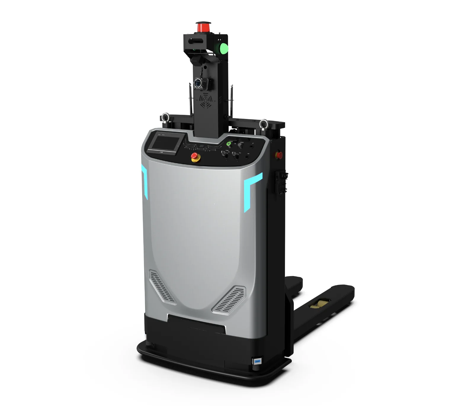Automated Guided Vehicle Unmanned Forklift AGV for Transport Material Handling Equipment AGV Carrier Robot with Laser Navigation