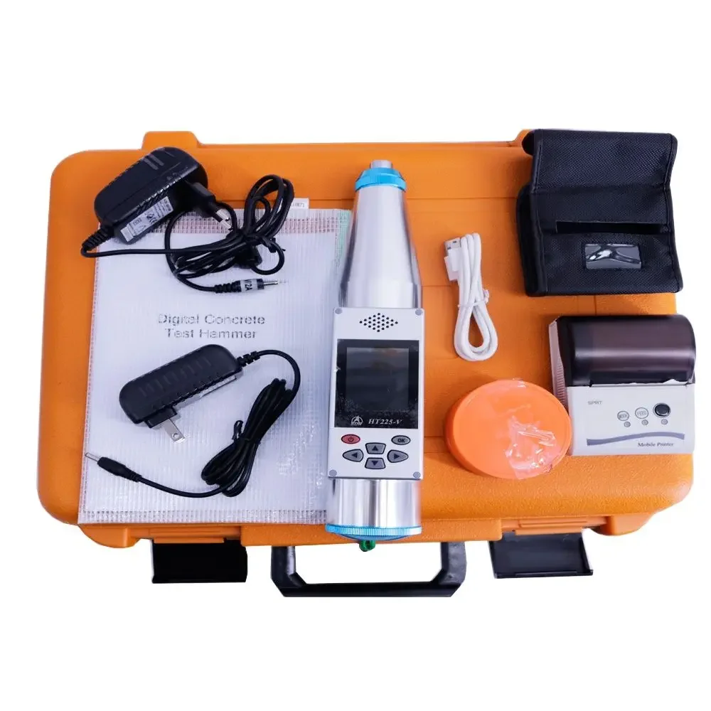 Voz Digital integrada concreto teste martelo, HT225-V, IR Printer Range, 10-60Mpa
