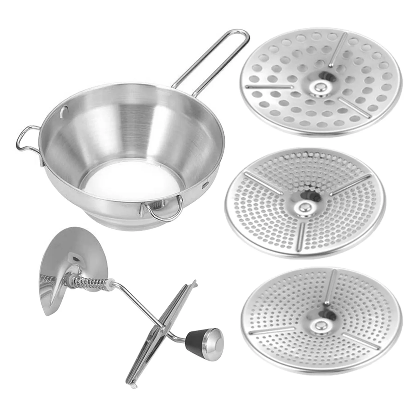 

1 Set Of Stainless Steel Potato Masher Manual Food Presser For Potatoes Sweet Potatoes Pumpkins Kitchen Gadget Multipurpose