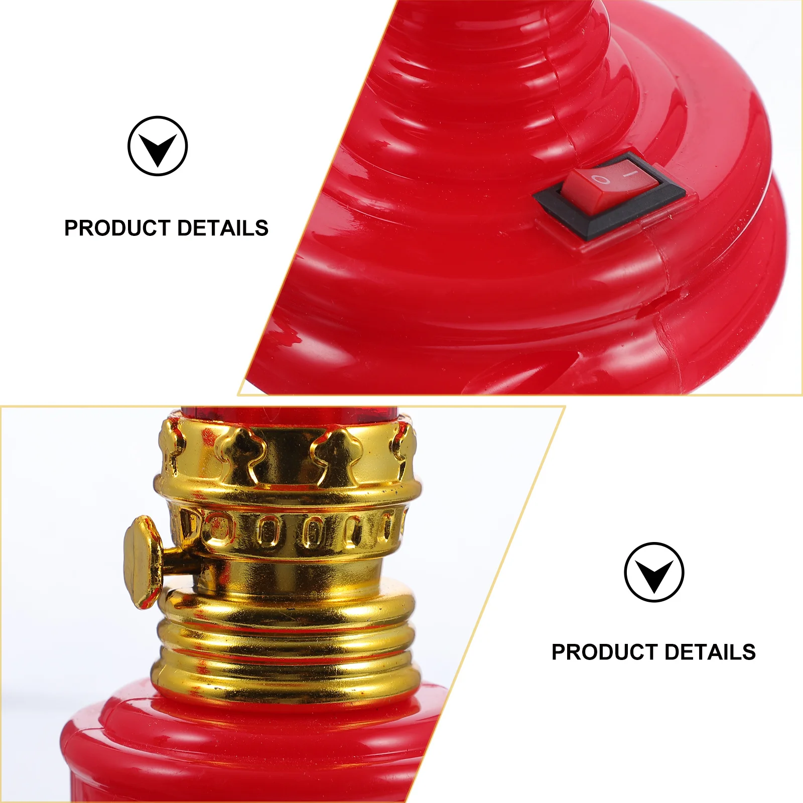 

2Pcs Electronic Lamps Safe Powered Compact Lights Decorative Desktop Atmosphere Lamp Desktop Lamp