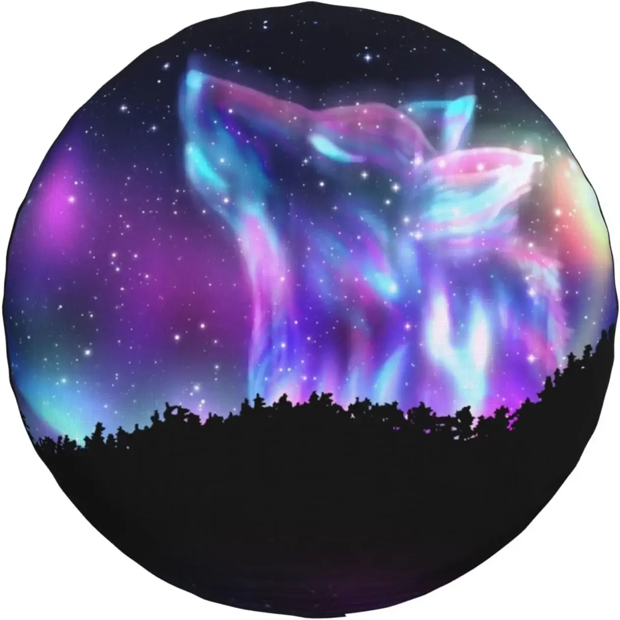 

Чехол для запасного колеса Galaxy Howling Wolf, устойчивые к атмосферным воздействиям, универсальные защитные приспособления для прицепа, внедорожника, грузовика, кемпера, путешествий