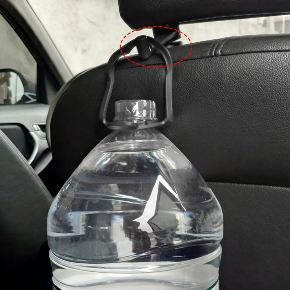 

2PCS Universal Plastic Headrest Hook Metal Hanger 360 ° Rotation Car Seat Headrest Hook Back Seat Organizer Hanger Auto