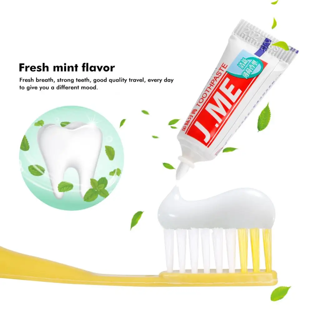 1/10/20/50/100pcs Disposable Portable Toothbrush Toothpaste Sets Wash Gargle Suit Clean Tool For Travel Hotel Bathroom Train