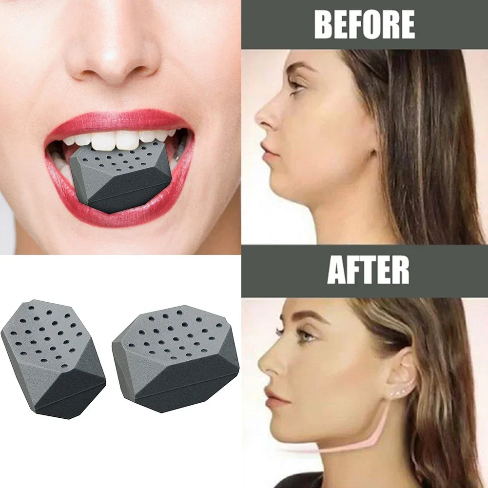 40Lbs Jaw Exerciser Redefine Jaw Trainer Double Chin Jaw Facial Chew Bite Muscle Anti-stress Face Fitness Ball