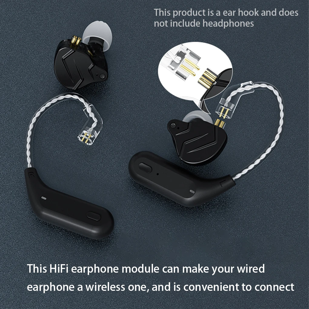 

Earphone Wireless Module Headphone Upgrade Cable HiFi Sound Detachable Earphone Bluetooth-compatible Cable, C Type