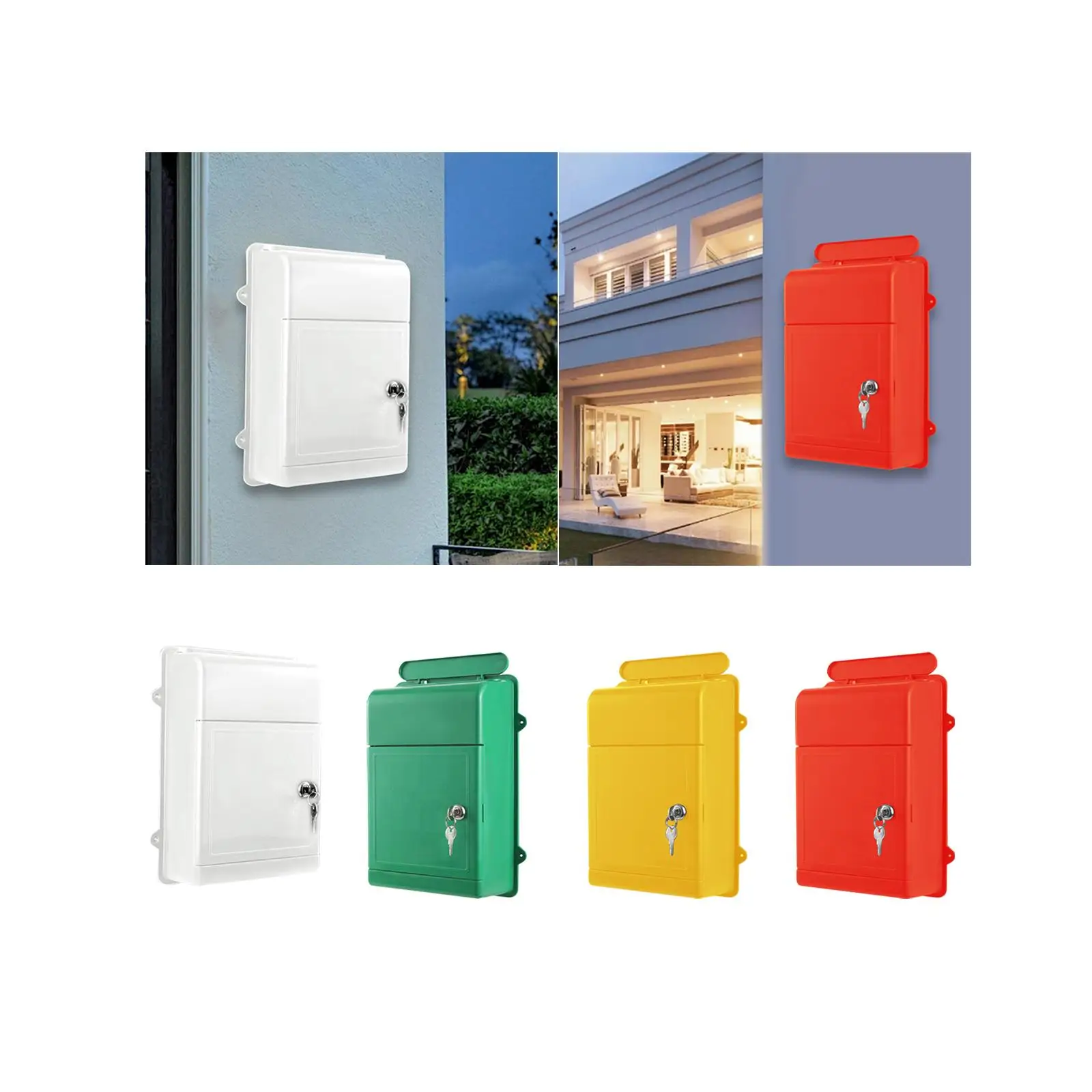 Wall Mount Mailbox Practical Letter Box for Office Building Community Street