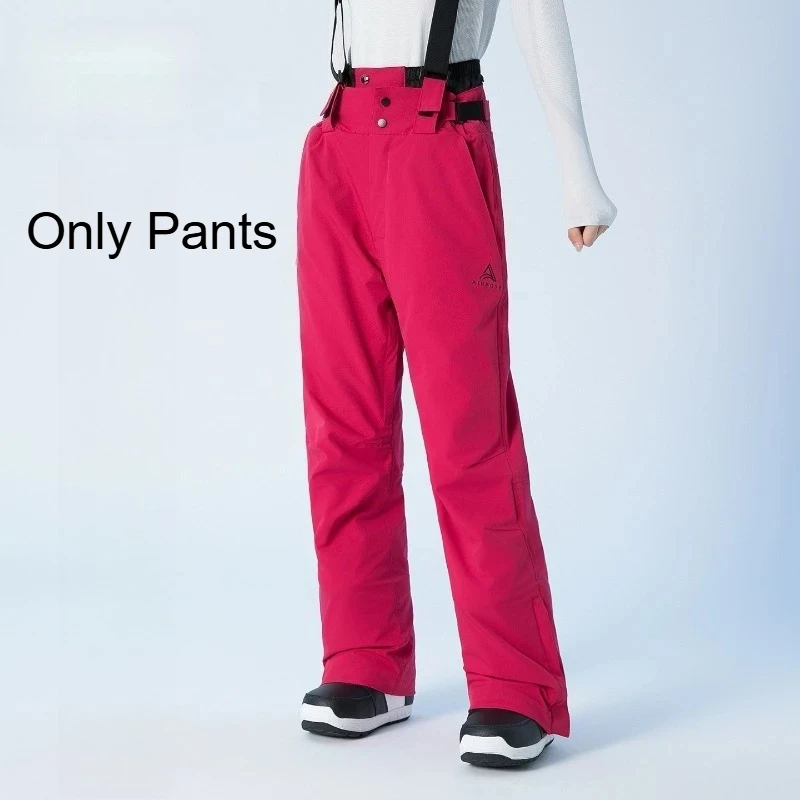 

2025 New Style Waterproof Windproof Women's 3L Pants Slim Fit Bib Trousers Warm Winter Snow Pants Adjustable Outdoor Sports Gear