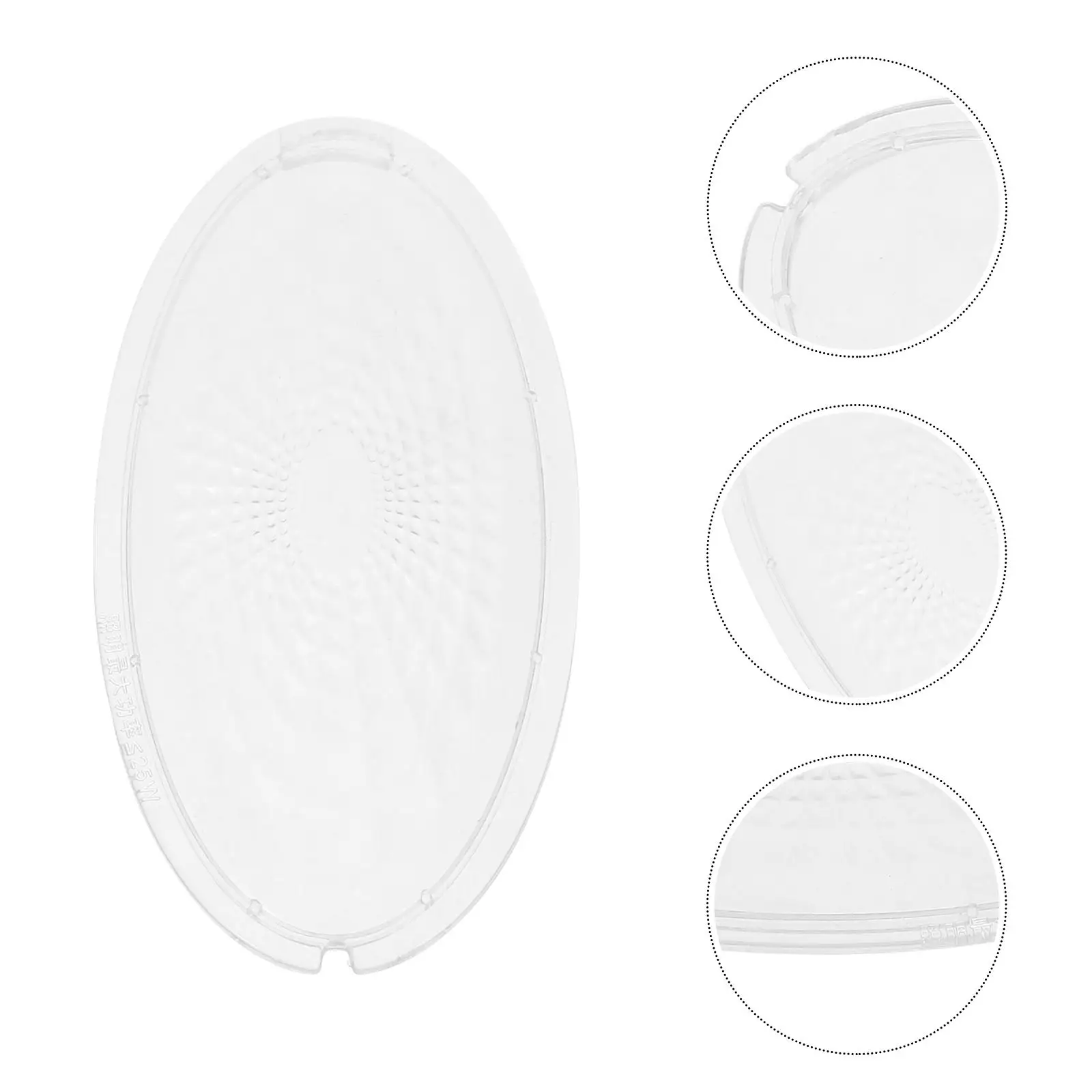 1 Pair Range Hood Light Cover Old-fashioned Lampshade Replacement Parts Transparent ABS Clear Range Hood Lampshade Lamp Cover