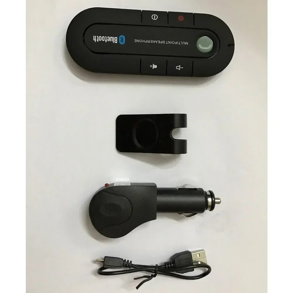 Speakerphone 4,1 + EDR Drahtlose Bluetooth-kompatibel Car Kit MP3 Musik Player USB Power Audio Receiver Sonnenblende Clip