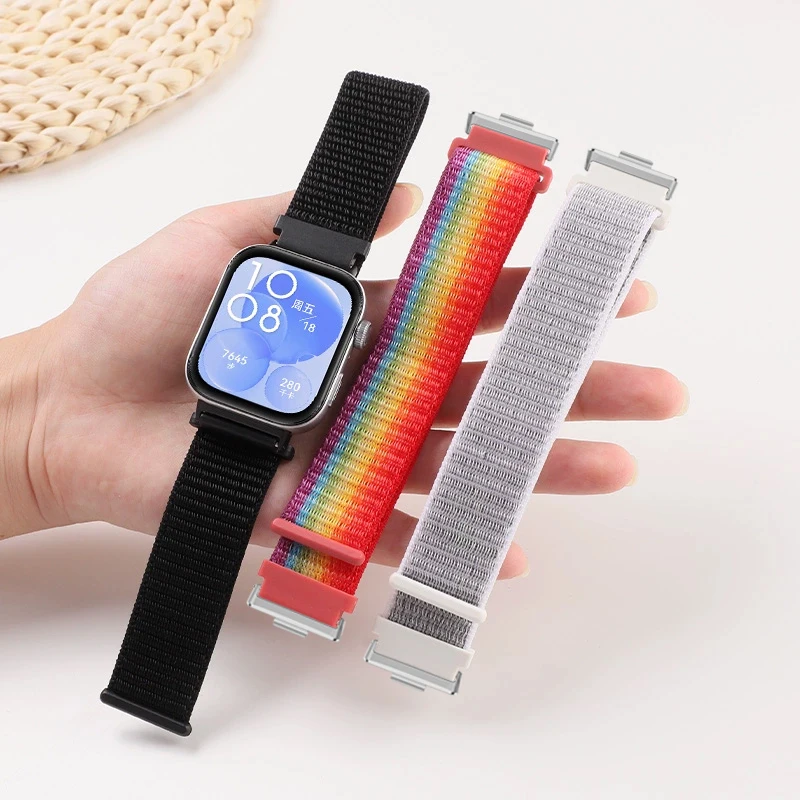 

Nylon Strap For Huawei Watch Fit4 Fit4Pro Fit3 Wrist Band Bracelet Breathable Watchband Accessories For Huawei Fit 3 4 4Pro Belt