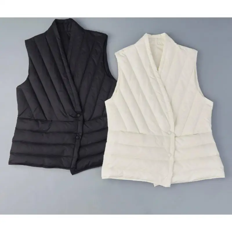 Women Clothing Women Ultra Light Down Liner Vest New Arrivals Auutmn Korean Slim Office Lady Warm Sleeveless Coat