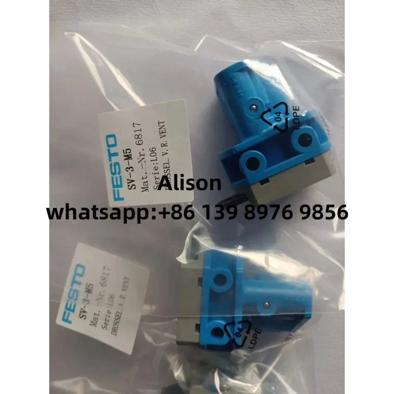 FESTO SV-3-M5 6817 T-22SW 9289 N-22-SW 9301 Front panel valve