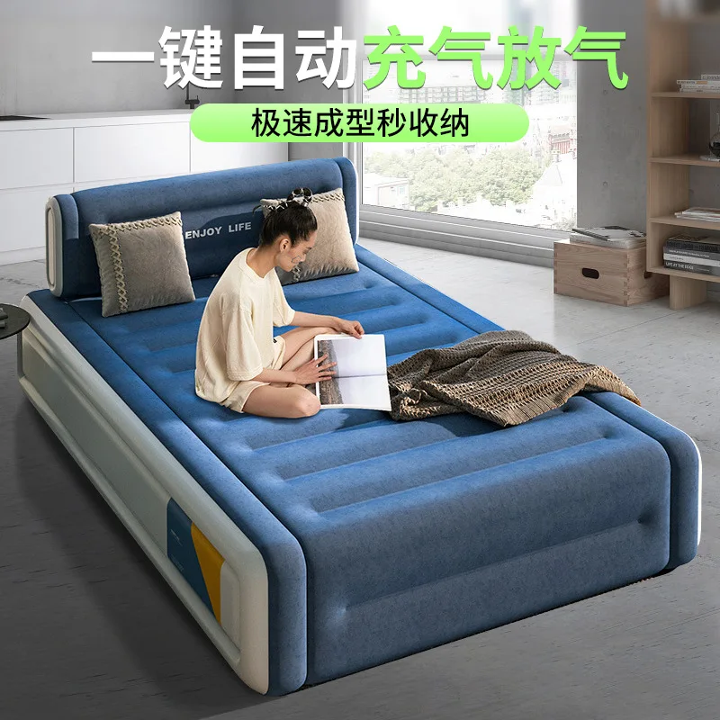 New Air Bed Flocking Home Double Height Air Mattress Foldable Automatic Air Mattress