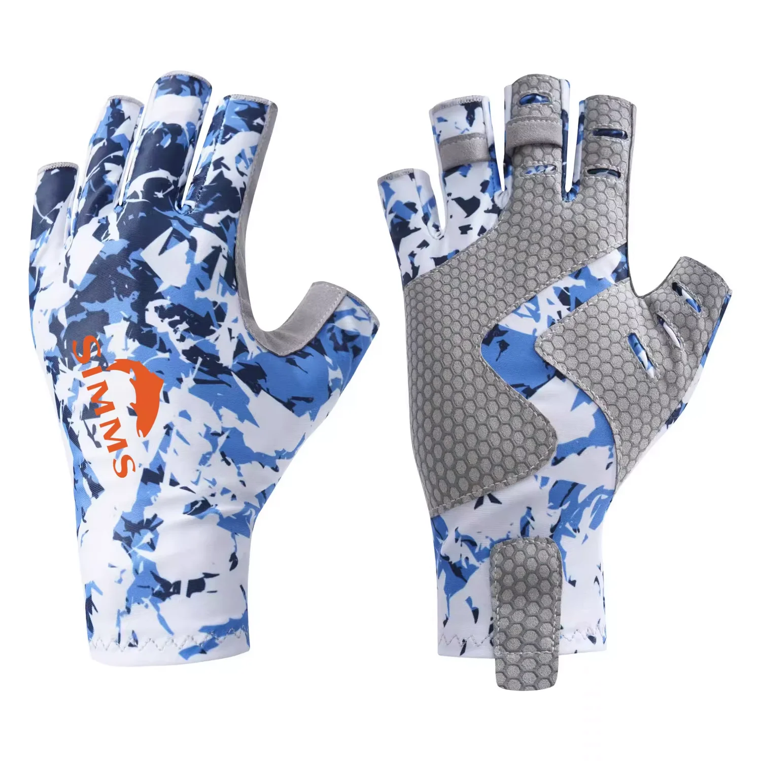 

SIMMS Fishing Gloves For Men Women Ice Silk Quick Dry Three Finger Gloves Anti Slip Wear Resistant Breathable Gear