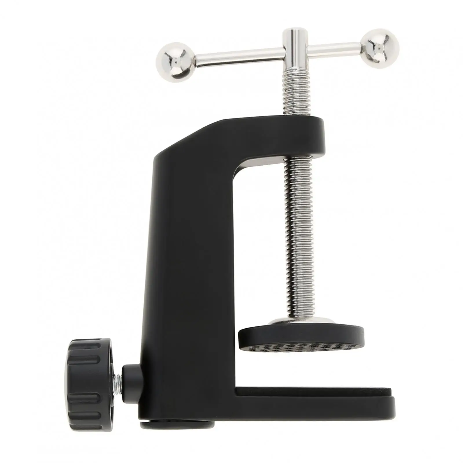 Morsetto da tavolo per carichi pesanti 2 in 1 Morsetto da scrivania in metallo Supporto per morsetto per microfono per braccio a forbice con braccio a sospensione per microfono/Lampada da scrivania