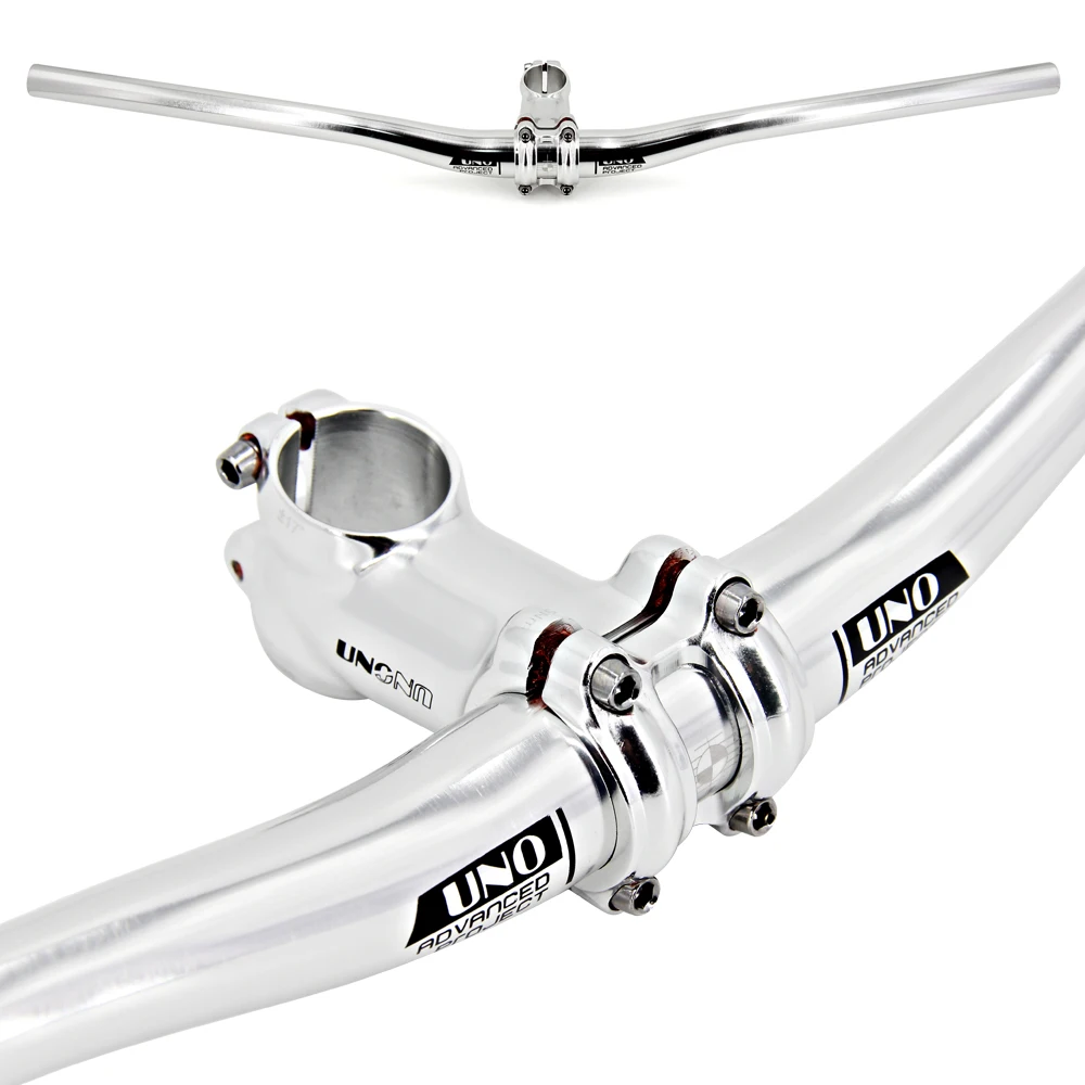 UNO Fahrrad Lenkrad Aluminium MTB Rennrad Lenker Flache Riser Bar 31,8*640 680-800mm Silber fahrrad Lenker MTB Teil – Detail 7