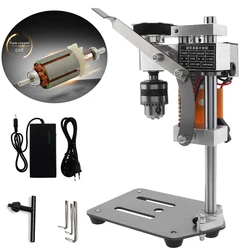 180W High Precision Mini Drill Floor JT0 Drill Chuck Electric Bench Drill Tapping Machine DIY Wood Metal Drilling Machine