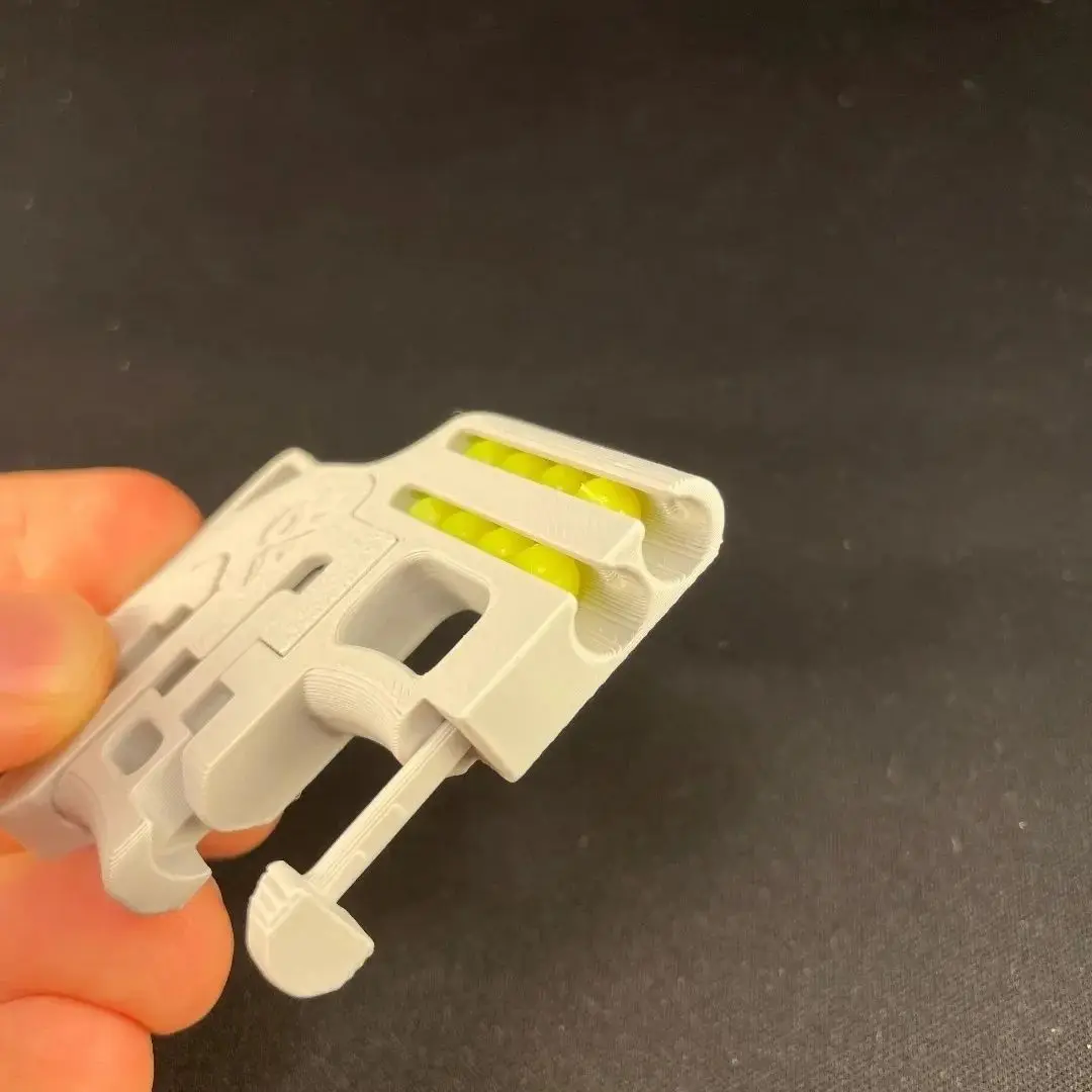 Mini Portable 3D Printed Soft Bullet Gun Children's Creative Toy