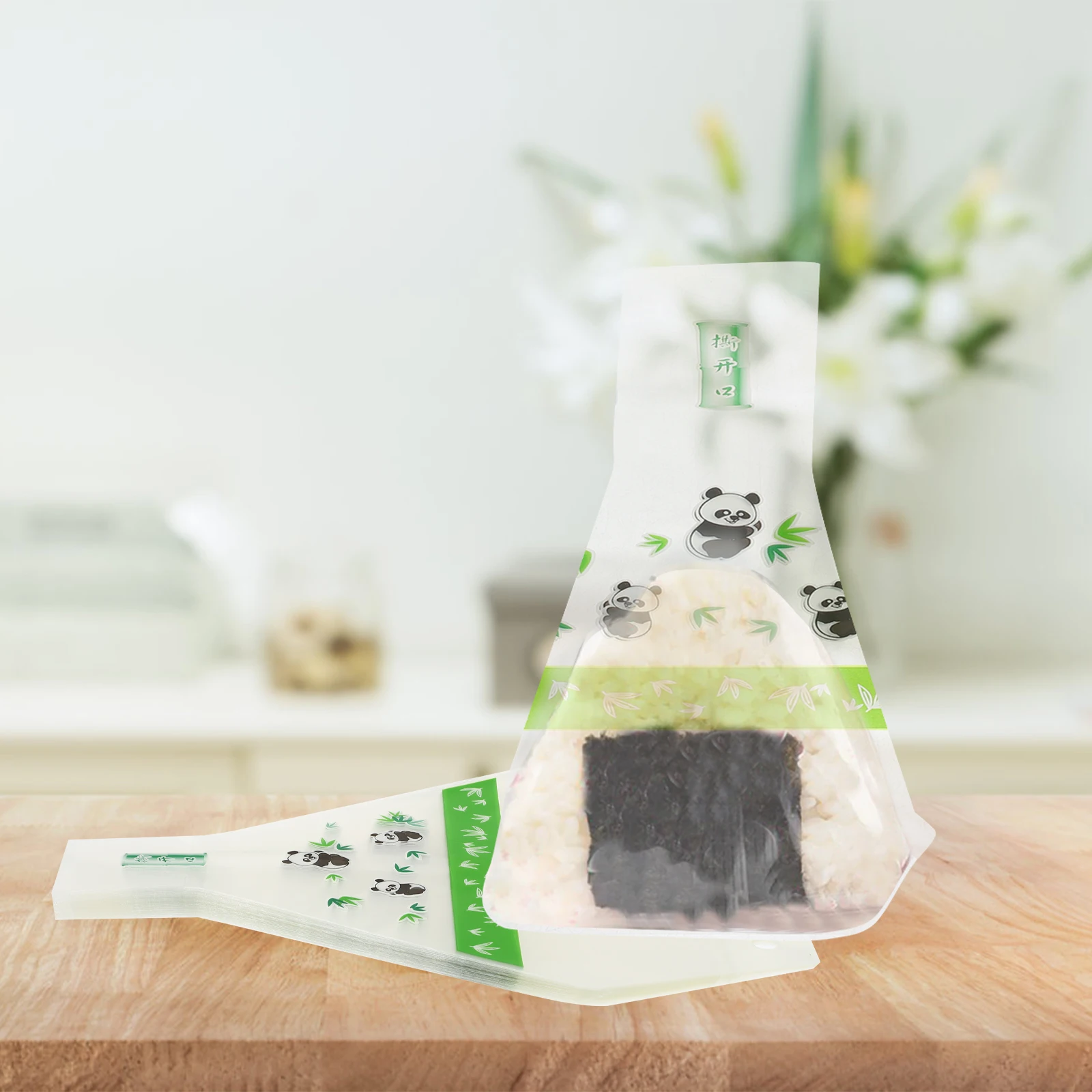 

100 Pcs Package Bags Rice Ball Packaging Onigiri Wrapper Bulk Japanese Sushi Portable Packing Wrappers and