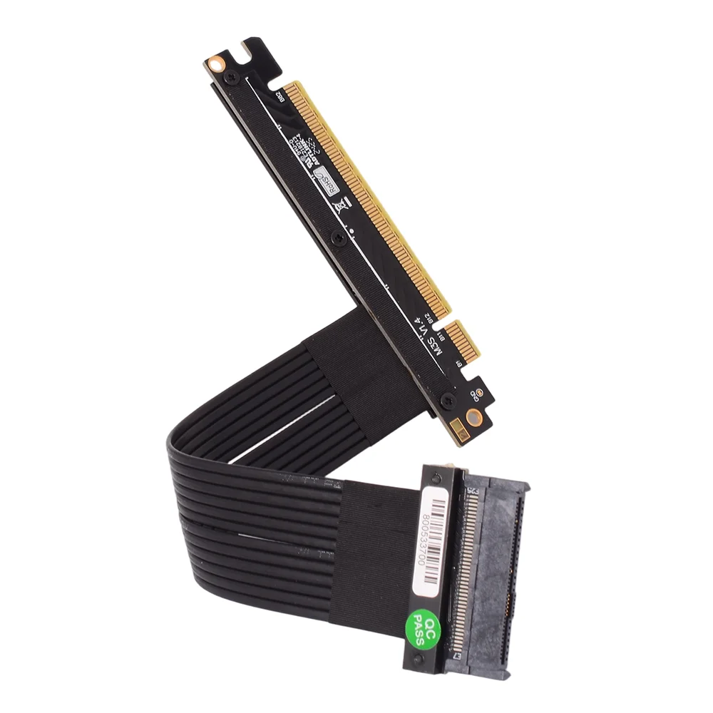 PCIE X16 To U.2 SFF-8639 Signal Cable Extension 4x Riser 4.0 X4 Gen4 64G/bps Straight Female Connector No Power Supply Required
