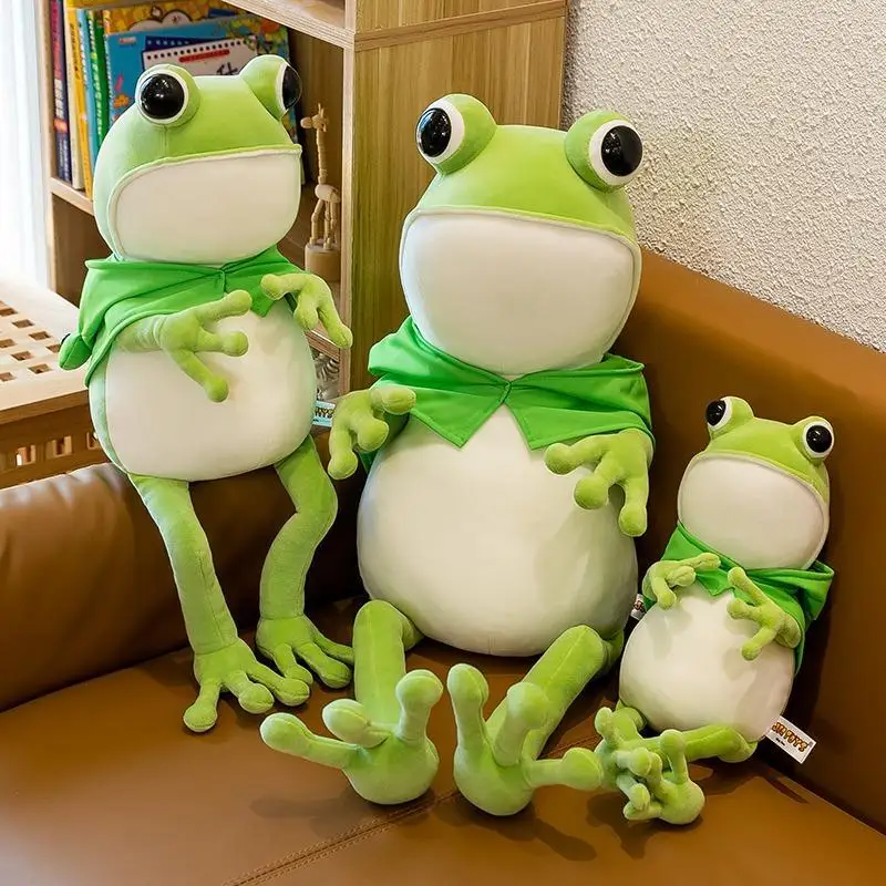 

Frog Doll, Soft Pillow, Plush Toy, Frog Doll, Sleeping Leg Hugging Cloth Doll, Birthday Gift