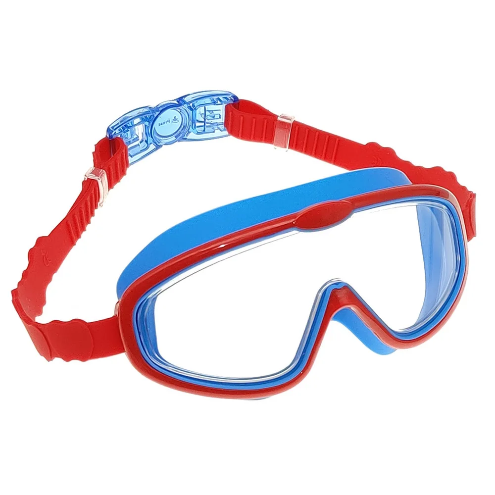 Waterproof Silicone Swimming Goggles for Kids Big Frame HD Swim Glasses, Anti-Fog Eyewear Swim Accessories