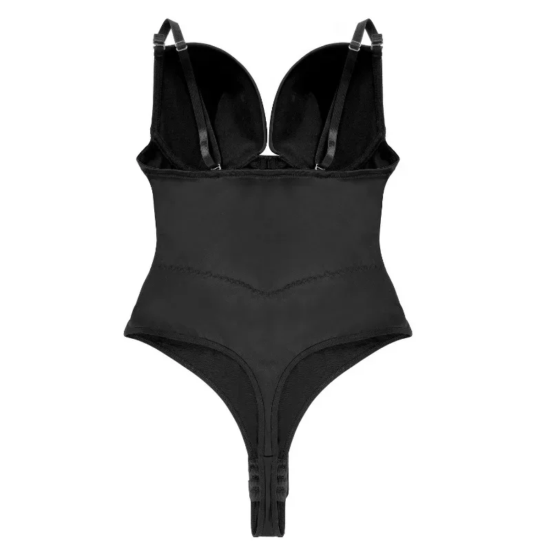 Women's Body Shaper Compression Bodysuit One Piece Backless Shapewear With Bra Corset Slimming Waist Under Dress Underwear