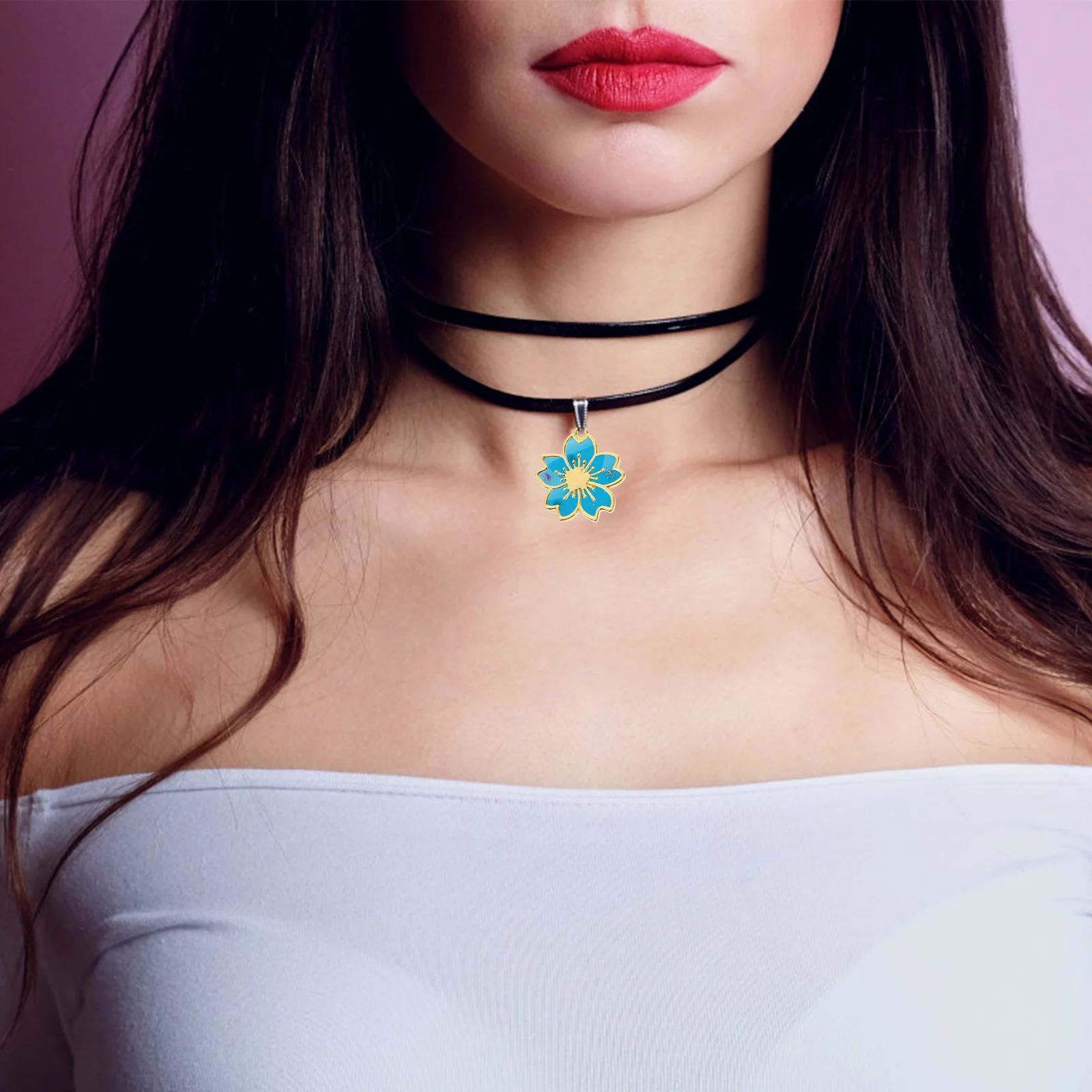 

20Pcs Cherry Blossom Open Back Alloy Bezel Pendants Charms for DIY Resin Pendant Necklace Bracelet Earrings Key Chain Handmade