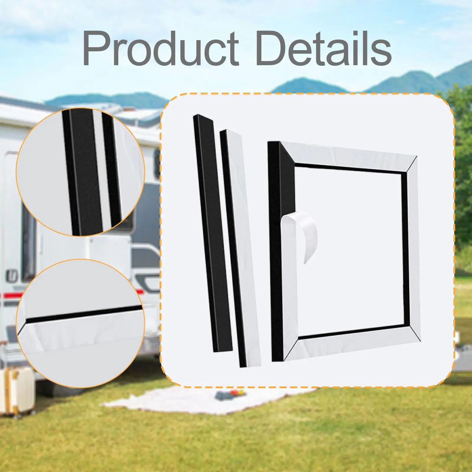 RV Roof Air Conditioner Gasket Kit Leveling Pads Repair Parts Attachment Easy