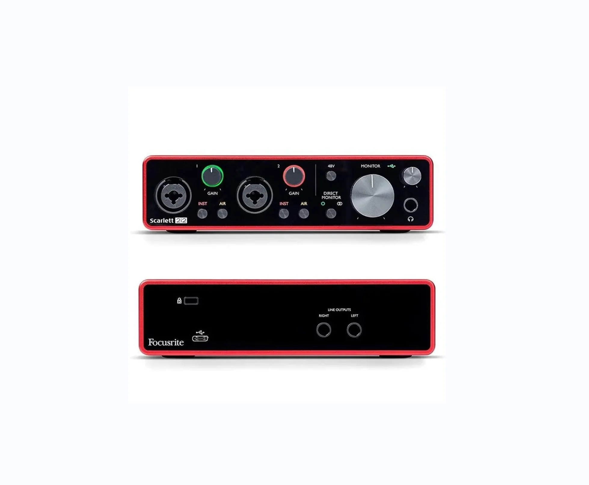 Focusrite Scarlett 2i2 3rd Gen USB Audio Interface Sound Card，For Recording Mic Guitar vs topping