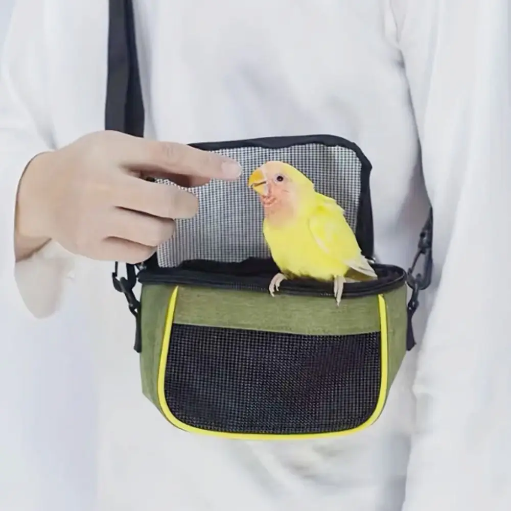 Bird Cage Portable Parrot Carrier Hamster Lizard Bag Sugar Glider Backpack Small Animals Accessories