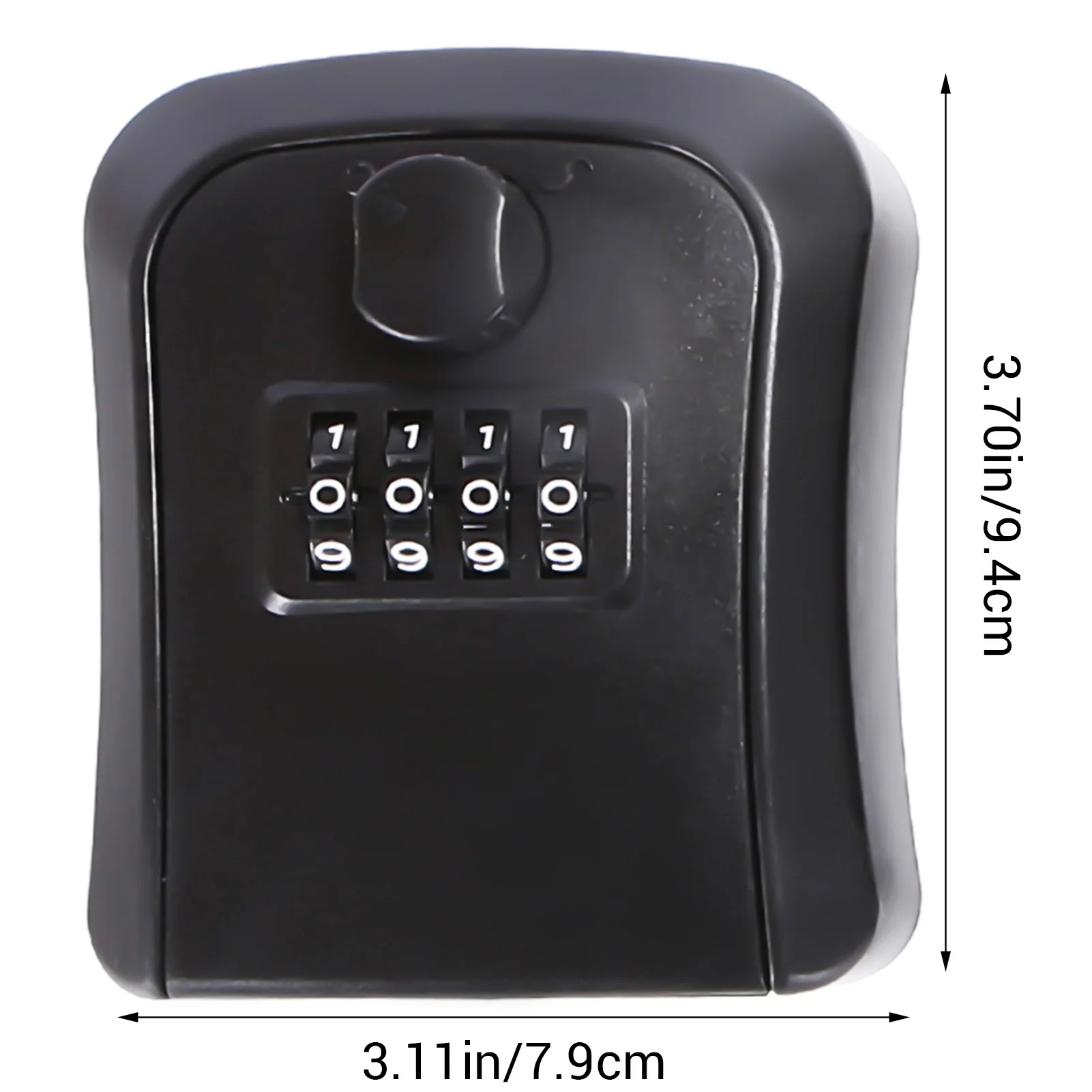 Imagem -04 - Wall Mounted Key Lock Box Código de Senha de Dígitos Security Lock Nenhuma Chave para Home Office Secret Storage Box Pvc