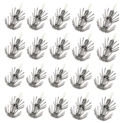 20PCS Stainless Steel Squid Jig Hooks #2.0 - #4.0 Luminous Squid Jig Hooks Wood Shrimp Jig Umbrella Hooks