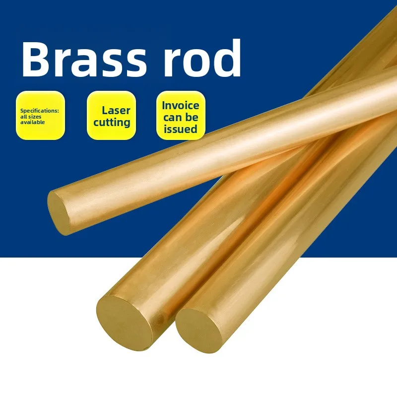 

Premium H59/62 Brass Rod Solid Cylinder Copper Bar 2-10mm Custom Length