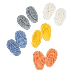 Newborn Photography Props Crochet Set Multicolors Slippers Handmade Knitted Slippers Set DIY Studio Accessories 10 Color 1560