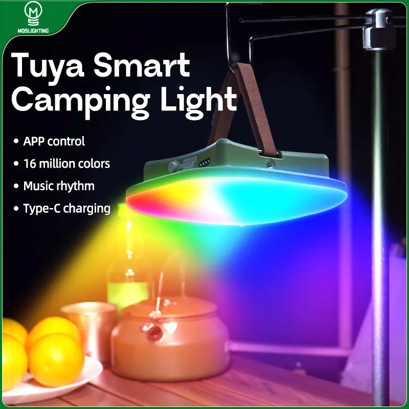 MOSLIGHTING Outdoor LED Charging Camping Light Portable Flashlight Tent Light Work Maintenance Battery Emergency Lighting Torch