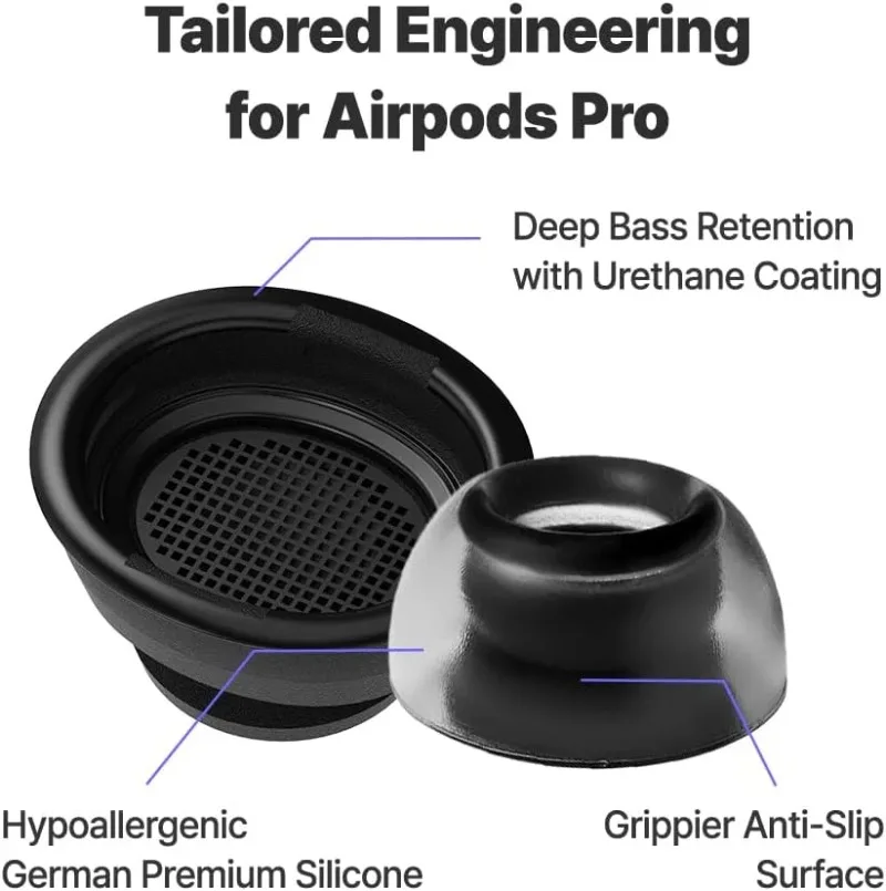 AZLA Crystal For AirPods Pro Eartips Earbuds Anti-Slip Avoid Falling Off Vocal sticky for AirPods Pro 1/2 3 Earplugs view 4