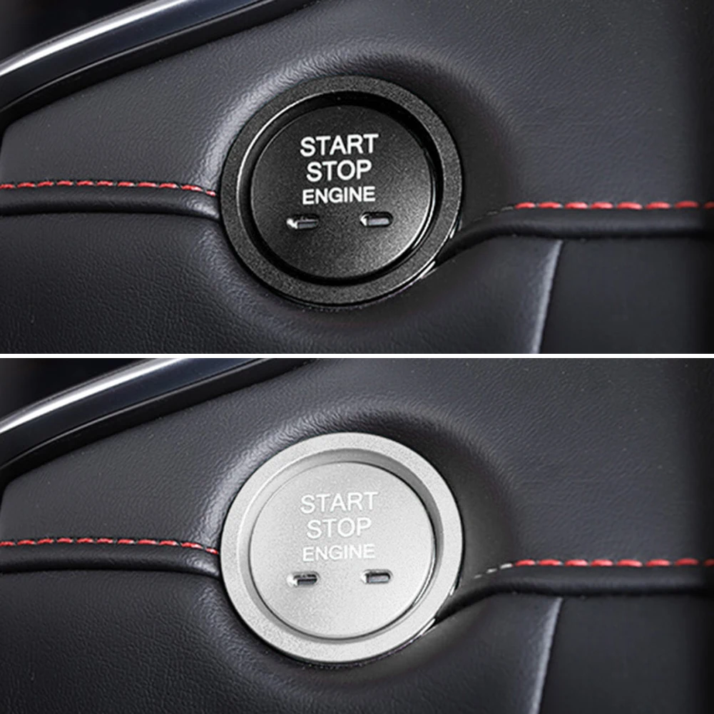 Car Engine Start Button Cover Replace Decoration Sticker Cover Switch Sticker Accessories Decor Fit For MG 6 5 ZS HS 17-21