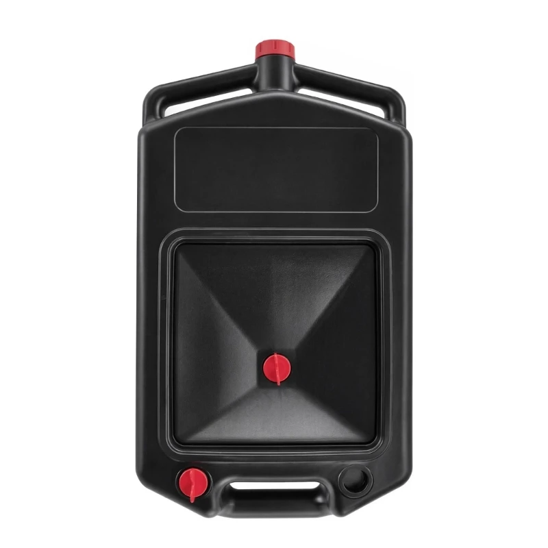 Oil Drain Pan for Vehicle Oil Changes, 11 L Plastic Motor Oil Collector with Integrated Carry Handle, Approx. 33cm x 58cm X37F