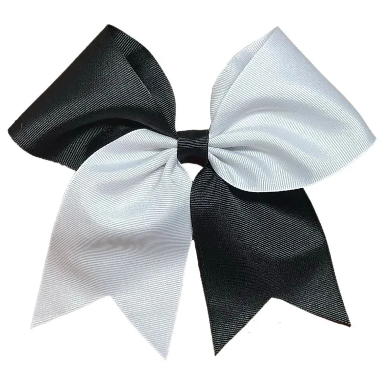 100pcs/ Customized hair bows Two Toned Cheer / Tailed Hair Bow for school spirit, sports teams, outfit matching