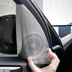 Matte Car Door Audio Speaker Cover Trim For Mercedes Benz ML GL Class  GLS GLE X204 X166 W166 2pcs