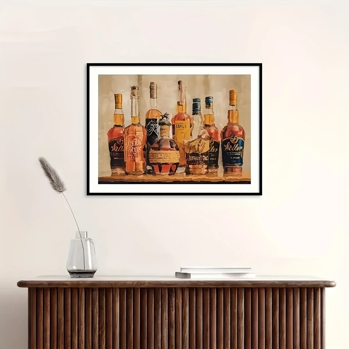 Multiple sizes 1pc frameless Canvas Painting1 Buffalo Trace Bourbon Canvas Wall Art - Ideal Father's Day Gift, Frameless Classic