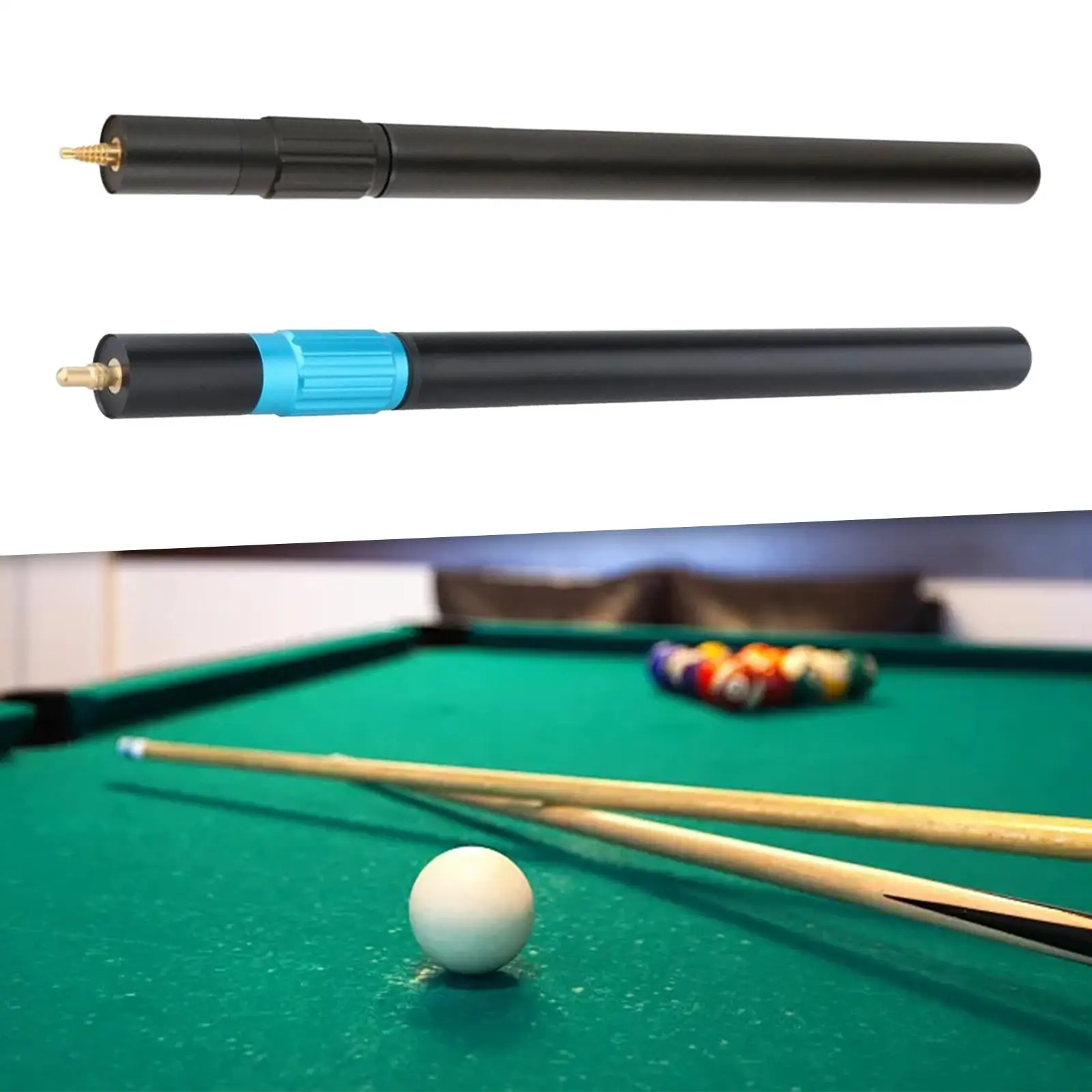 

Billiards Cue Extension Telescopic 21inch Professional Cue Joint Accessories