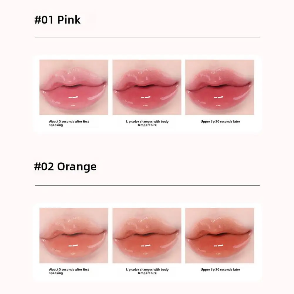 4Ml Hydraterende Kleur Veranderende Lippenbalsem Kleur Veranderende Lip Plumping Essentie Olie Niet-plakkerige Langdurige Getinte Lip olie Lipverzorging