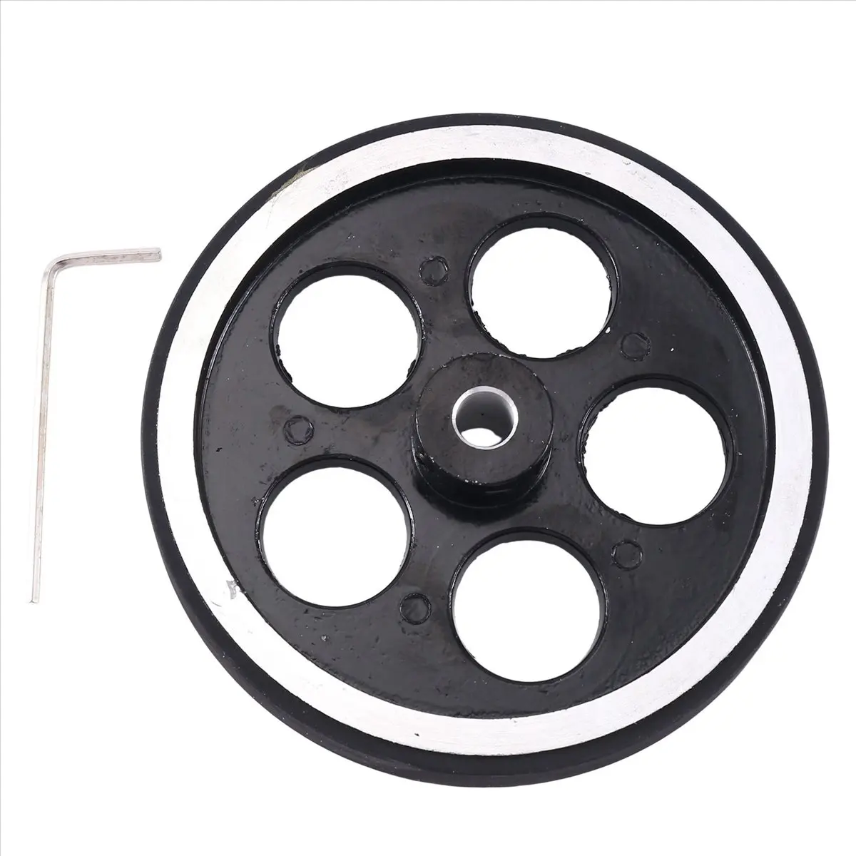 

【STOCK】2pcs 300mmx8mm Industrial Aluminum Rubber Measuring Encoder Meter Wheel for Industrial Encoder