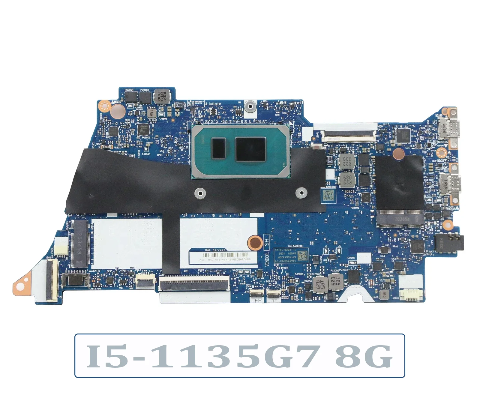 

5B20Z32177 For Lenovo Yoga 7-15ITL5 Laptop Motherboard System Mainboard Onboard CPU I5-1135G7 8G RAM